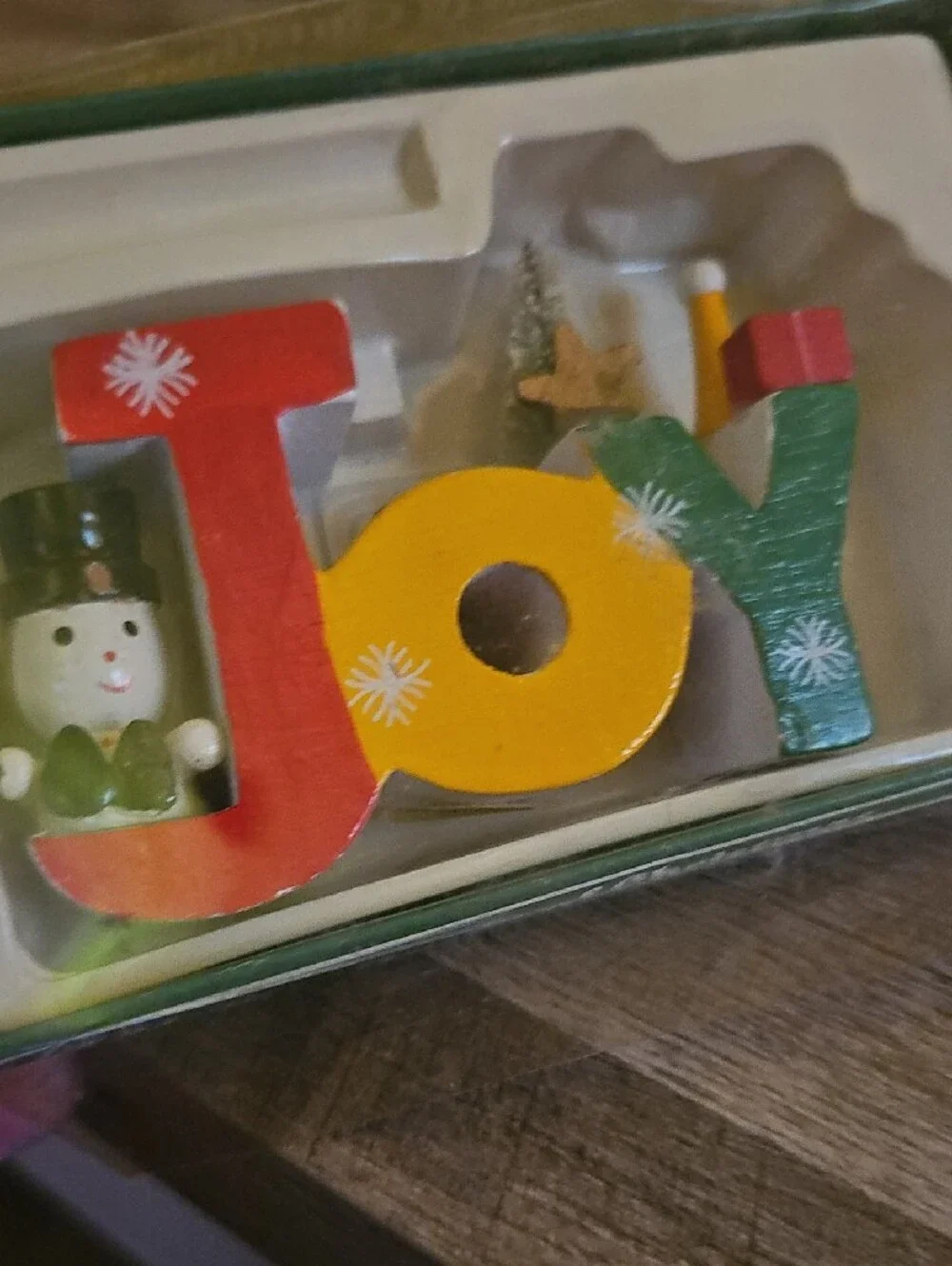VTG 'Words of Christmas' Holiday Letter Candles PLUS Santa